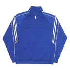 ADIDAS Mens Blue Zip Track Jacket M Polyester Blend Sport Basketball Casual