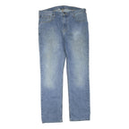 CARHARTT Mens Regular Fit Jeans Blue Denim W36 L32 Classic Zip Closure Casual