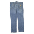 CARHARTT Mens Regular Fit Jeans Blue Denim W36 L32 Classic Zip Closure Casual