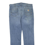 CARHARTT Mens Regular Fit Jeans Blue Denim W36 L32 Classic Zip Closure Casual