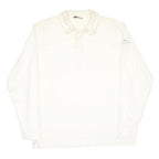 HENRI LLOYD Mens White Long Sleeve Plain Polo Shirt XL Cotton Nautical Style