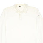 HENRI LLOYD Mens White Long Sleeve Plain Polo Shirt XL Cotton Nautical Style