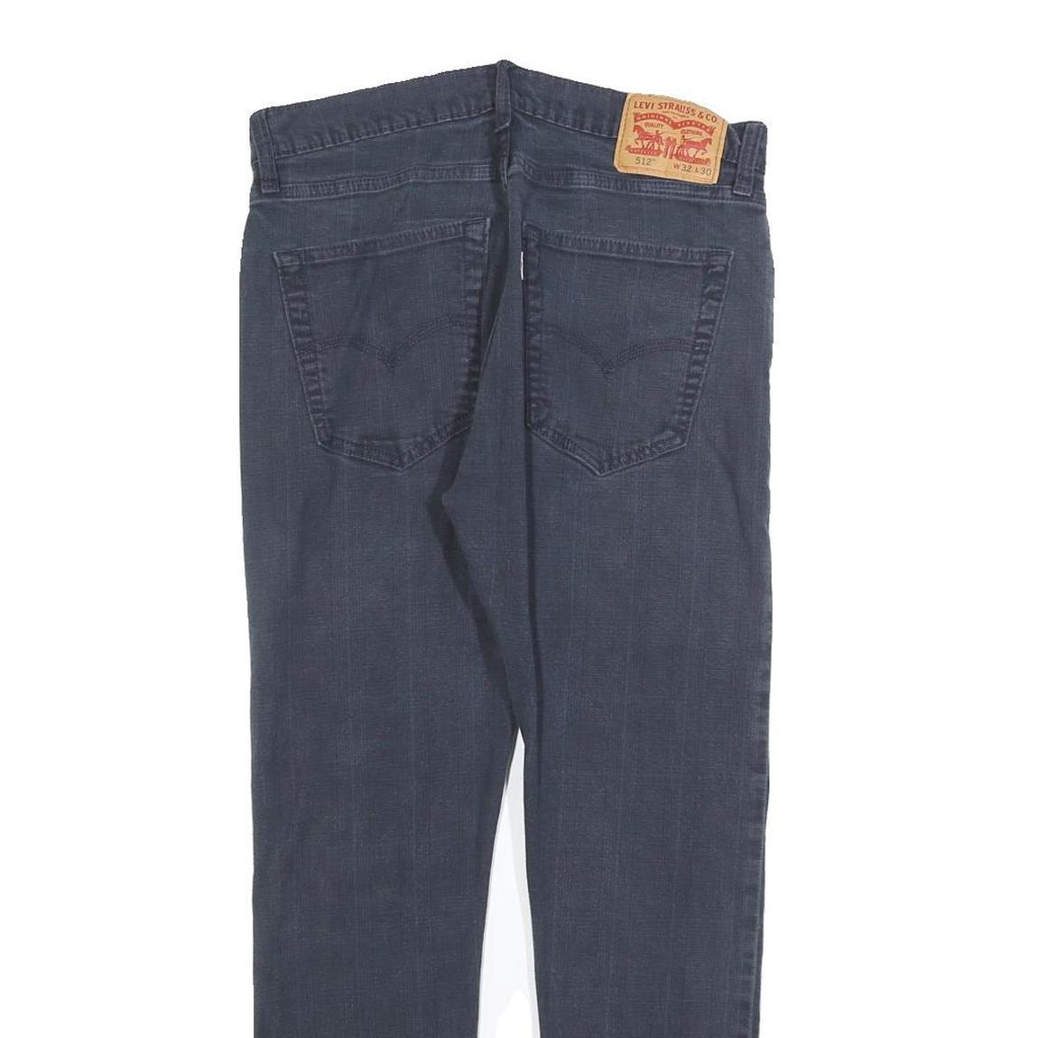 LEVI'S 512 Tapered Mens Jeans Blue Slim Tapered Denim Medium W32 L27 Slim Fit