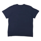 ADIDAS Mens Blue Logo T-Shirt L Short Sleeve Crew Neck Cotton Blend