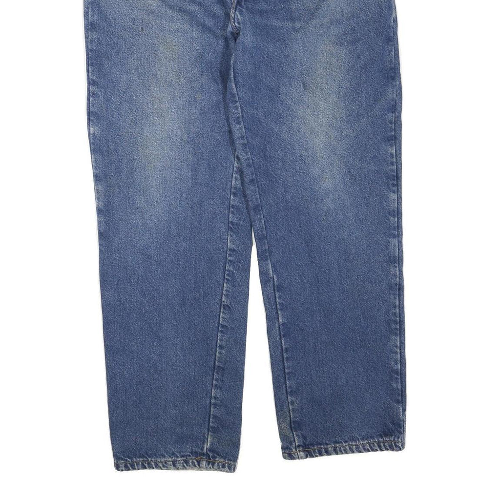 DICKIES Mens Blue Regular Fit Straight Denim Jeans W38 L30 Classic Zip Closure