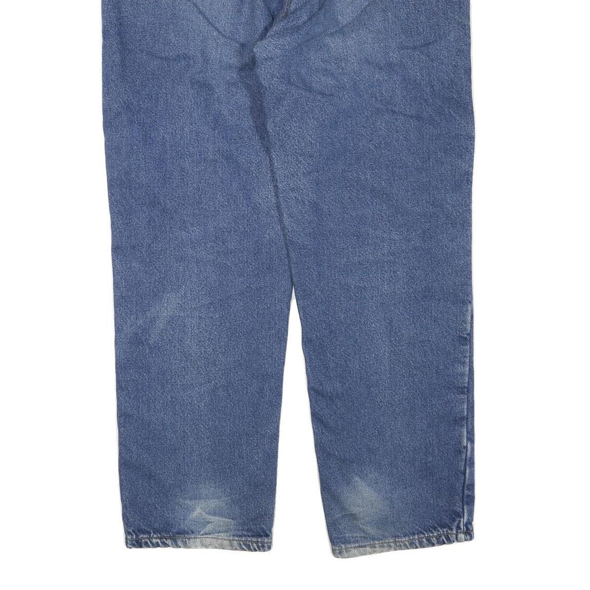 DICKIES Mens Blue Regular Fit Straight Denim Jeans W38 L30 Classic Zip Closure