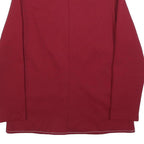 NPC FASHIONS Womens Red Casual Jacket M Polyester Blend Plain Button Closure