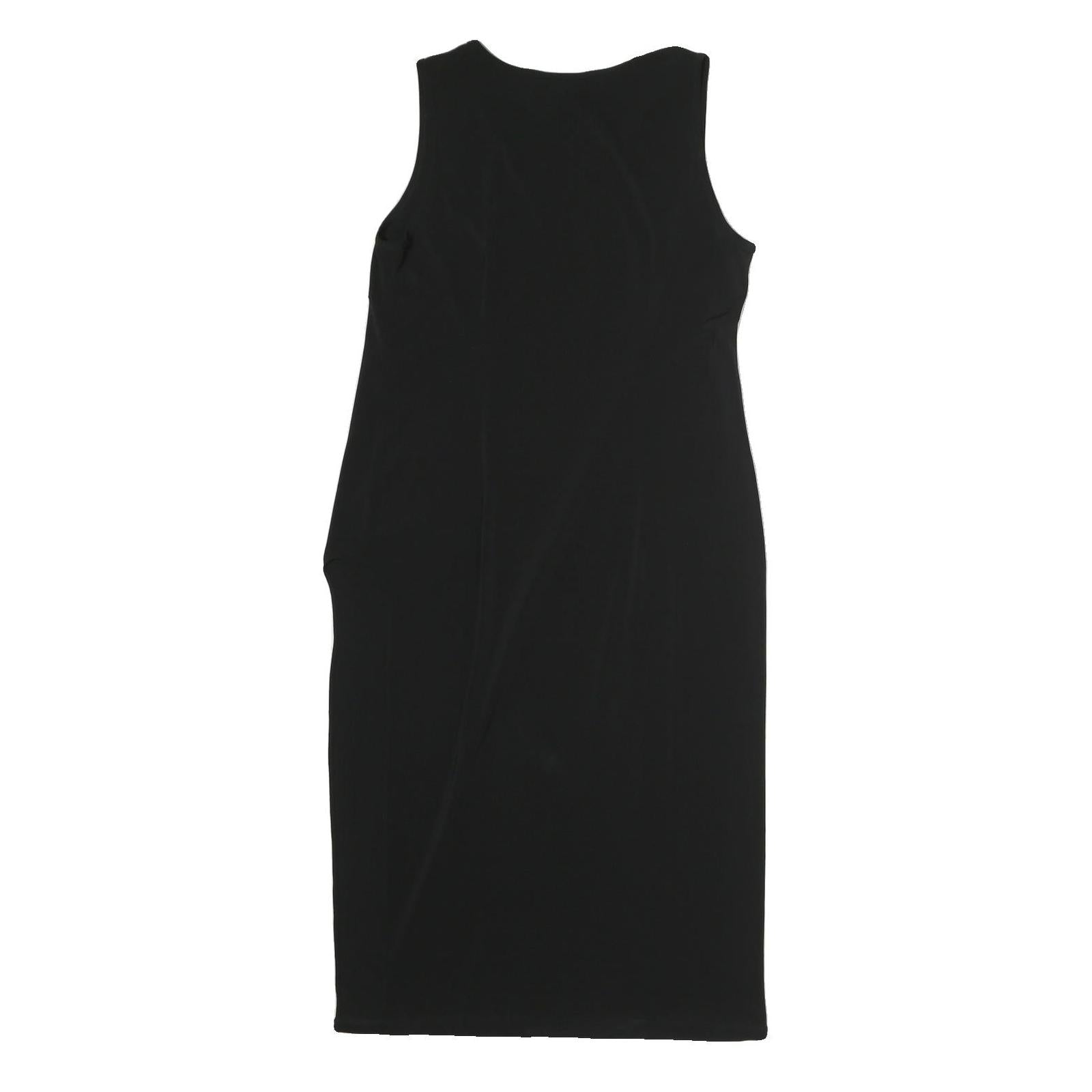 DKNY Womens Black Bodycon Polyester Sleeveless Midi Dress Size M Elegant
