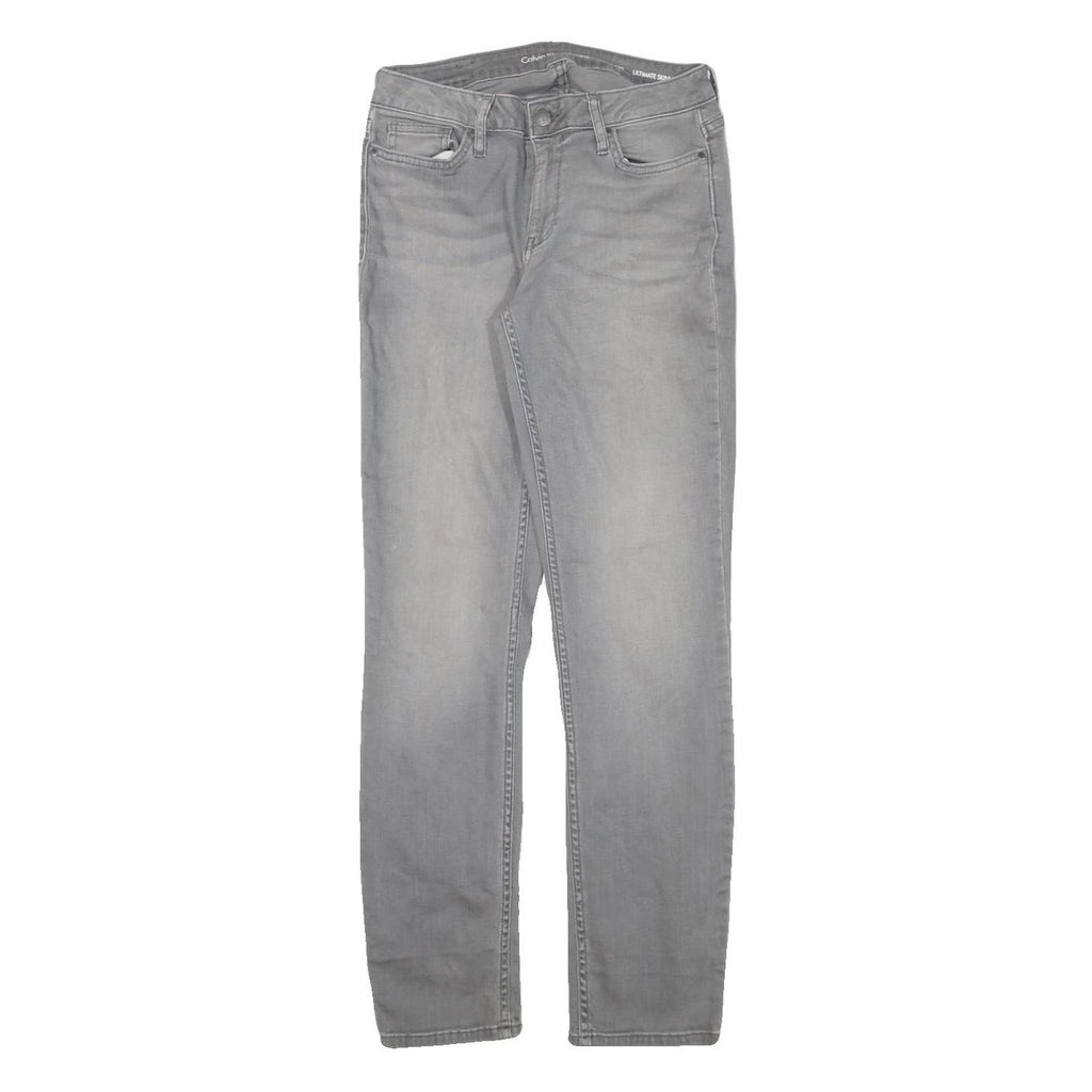 CALVIN KLEIN JEANS Womens Jeans Grey Slim Skinny Denim Medium W27 L30 Stylish