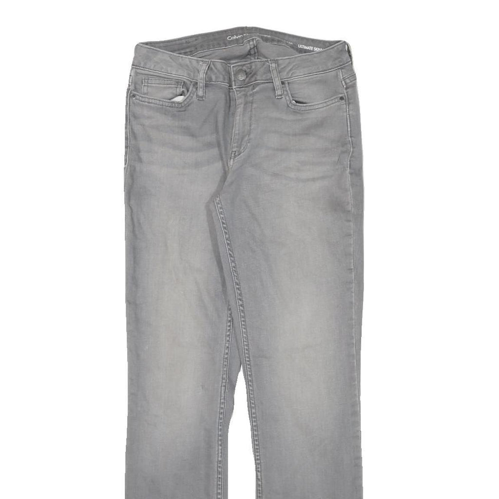 CALVIN KLEIN JEANS Womens Jeans Grey Slim Skinny Denim Medium W27 L30 Stylish