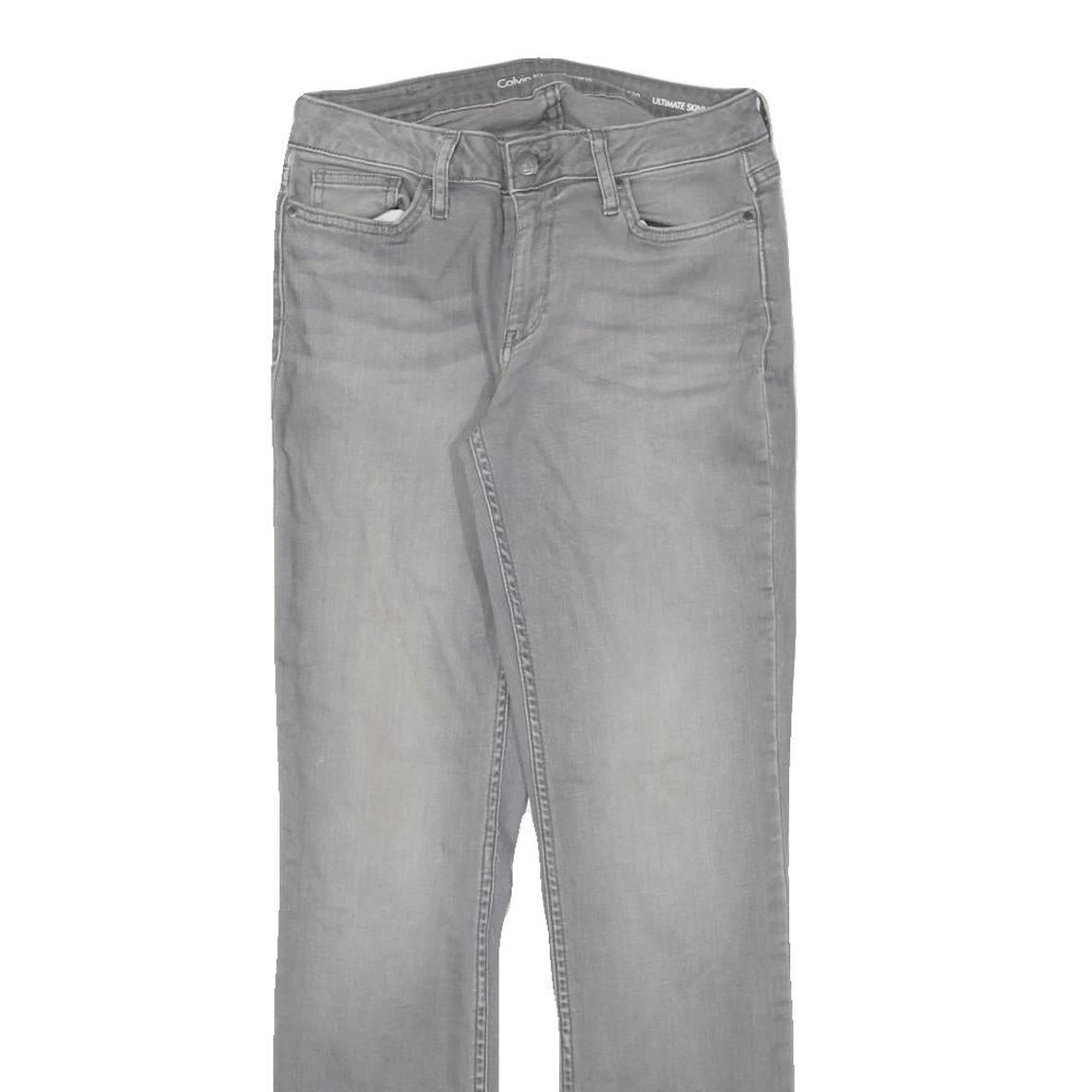 CALVIN KLEIN JEANS Womens Jeans Grey Slim Skinny Denim Medium W27 L30 Stylish