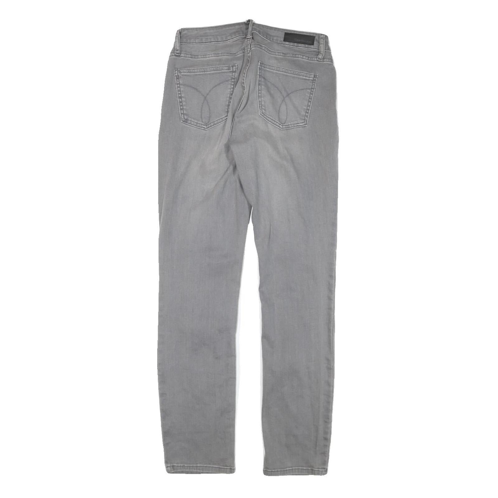 CALVIN KLEIN JEANS Womens Jeans Grey Slim Skinny Denim Medium W27 L30 Stylish