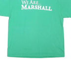 CHAMPION Mens Green We Are Marshall Graphic T-Shirt L Short Sleeve Crew Neck