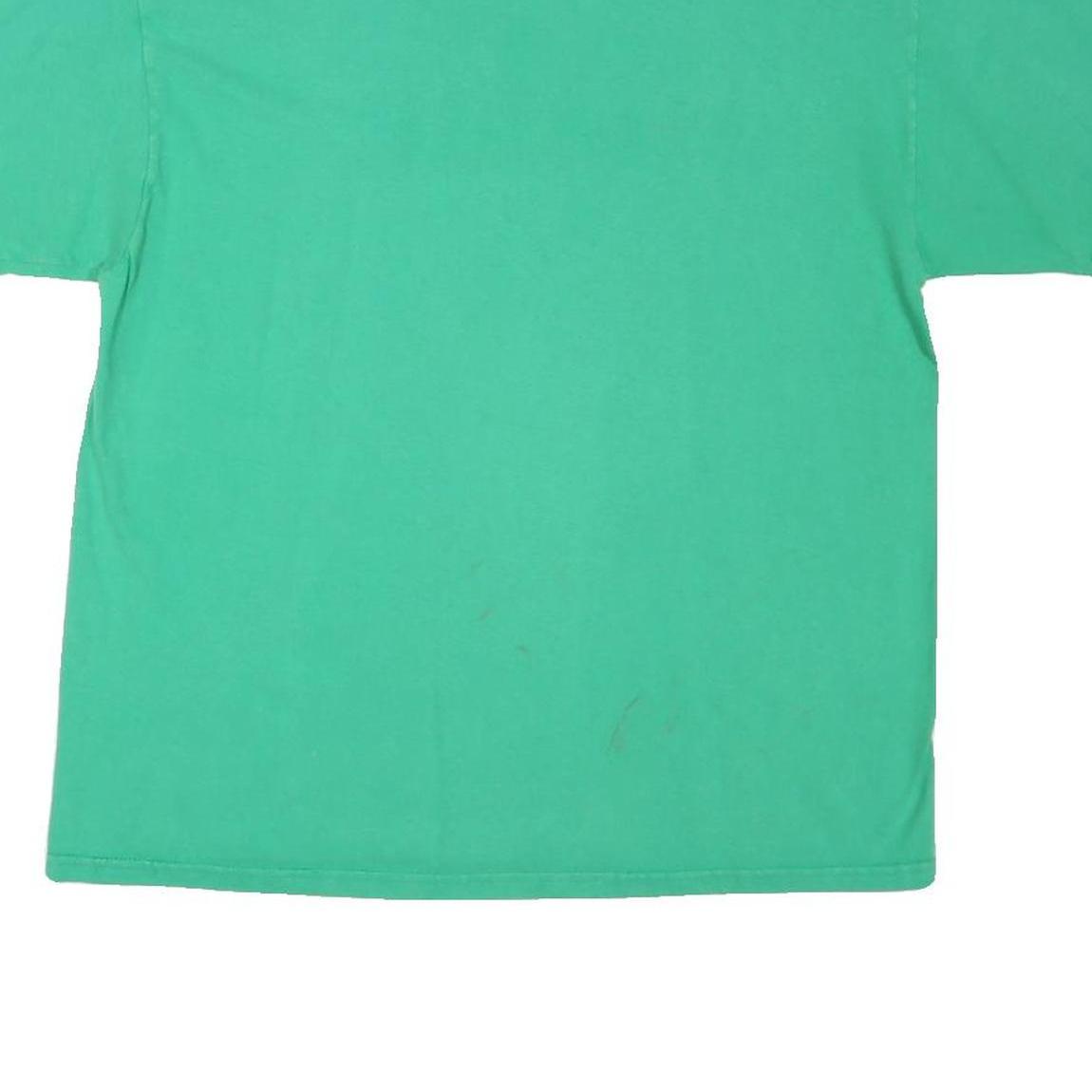 CHAMPION Mens Green We Are Marshall Graphic T-Shirt L Short Sleeve Crew Neck