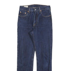 LEVI'S 501 Womens Jeans Blue Regular Straight Denim Medium W25 L30 Classic