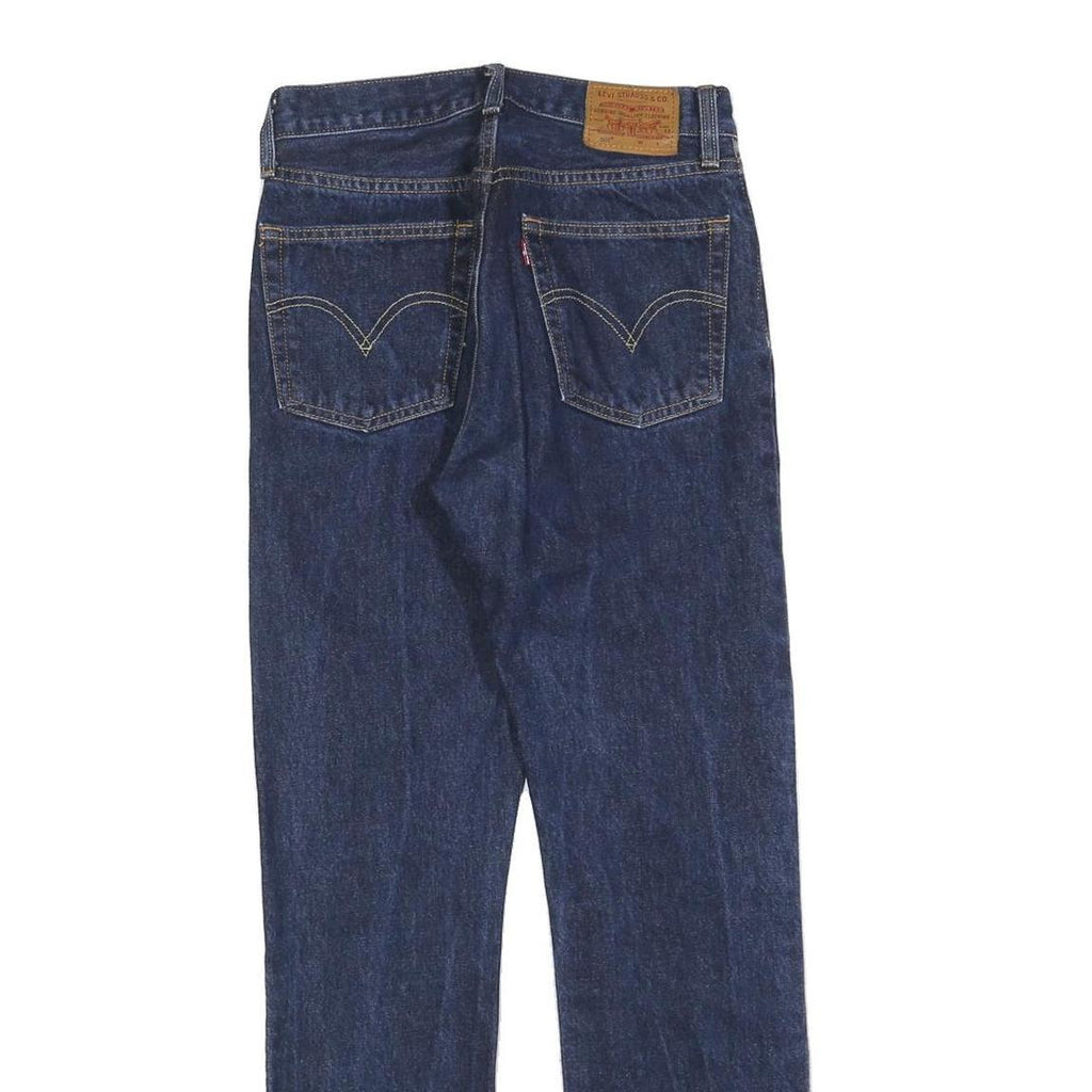 LEVI'S 501 Womens Jeans Blue Regular Straight Denim Medium W25 L30 Classic