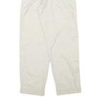 NAUTICA Womens Cotton Blend White Relaxed Straight Trousers W25 L27 Casual Wear