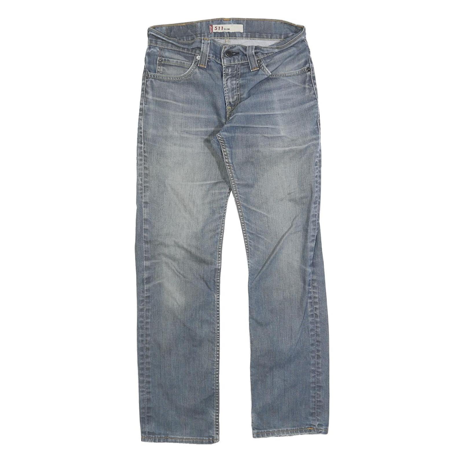 LEVI'S 511 Slim Mens Jeans Blue Slim Slimming Denim Medium W31 L29 Classic Fit