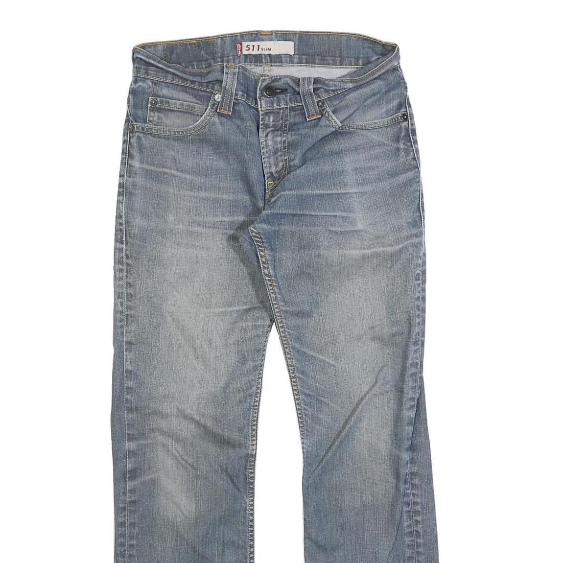 LEVI'S 511 Slim Mens Jeans Blue Slim Slimming Denim Medium W31 L29 Classic Fit