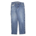 DICKIES Mens Blue Regular Fit Straight Denim Jeans W34 L34 Workwear Zip Closure