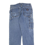 DICKIES Mens Blue Regular Fit Straight Denim Jeans W34 L34 Workwear Zip Closure