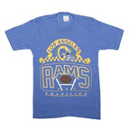 JOSTENS Mens Blue Los Angeles Rams Graphic T-Shirt M Short Sleeve Crew Neck