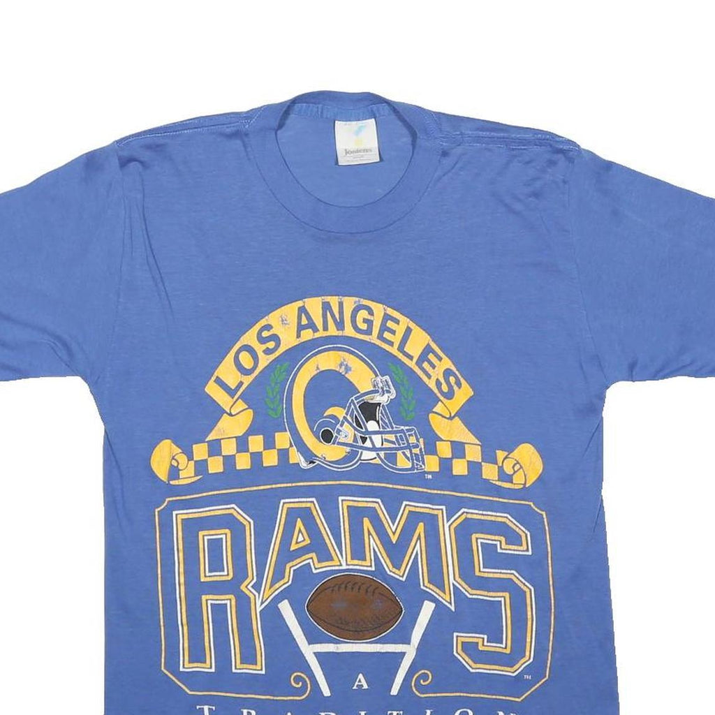 JOSTENS Mens Blue Los Angeles Rams Graphic T-Shirt M Short Sleeve Crew Neck