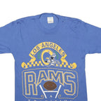 JOSTENS Mens Blue Los Angeles Rams Graphic T-Shirt M Short Sleeve Crew Neck