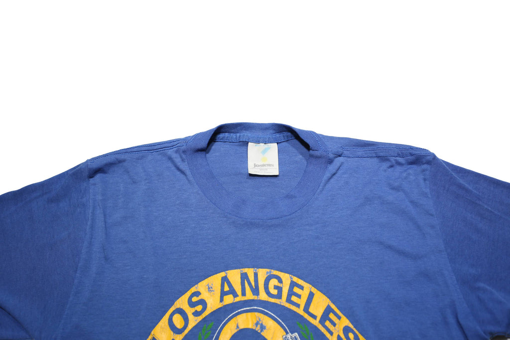 JOSTENS Mens Blue Los Angeles Rams Graphic T-Shirt M Short Sleeve Crew Neck