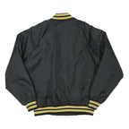 SABLE Mens Black & Yellow Buffalo Farm Equipment Button Jacket L Polyester Blend