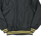 SABLE Mens Black & Yellow Buffalo Farm Equipment Button Jacket L Polyester Blend