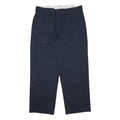 DICKIES Mens Relaxed Navy Blue Cotton Blend Trousers W38 L30 Workwear Zip