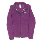 THE NORTH FACE Womens Purple Zip Jacket XS Polyester Blend Plain Outdoor Casual