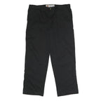 DICKIES Mens Black Classic Straight Trousers W36 L30 Workwear Zip Polyester