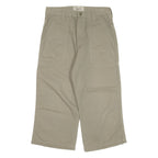 LEE 3/4 Pants Womens Trousers Green Regular Straight W28 L20
