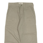 LEE 3/4 Pants Womens Trousers Green Regular Straight W28 L20