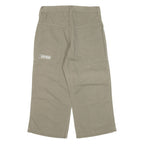LEE 3/4 Pants Womens Trousers Green Regular Straight W28 L20