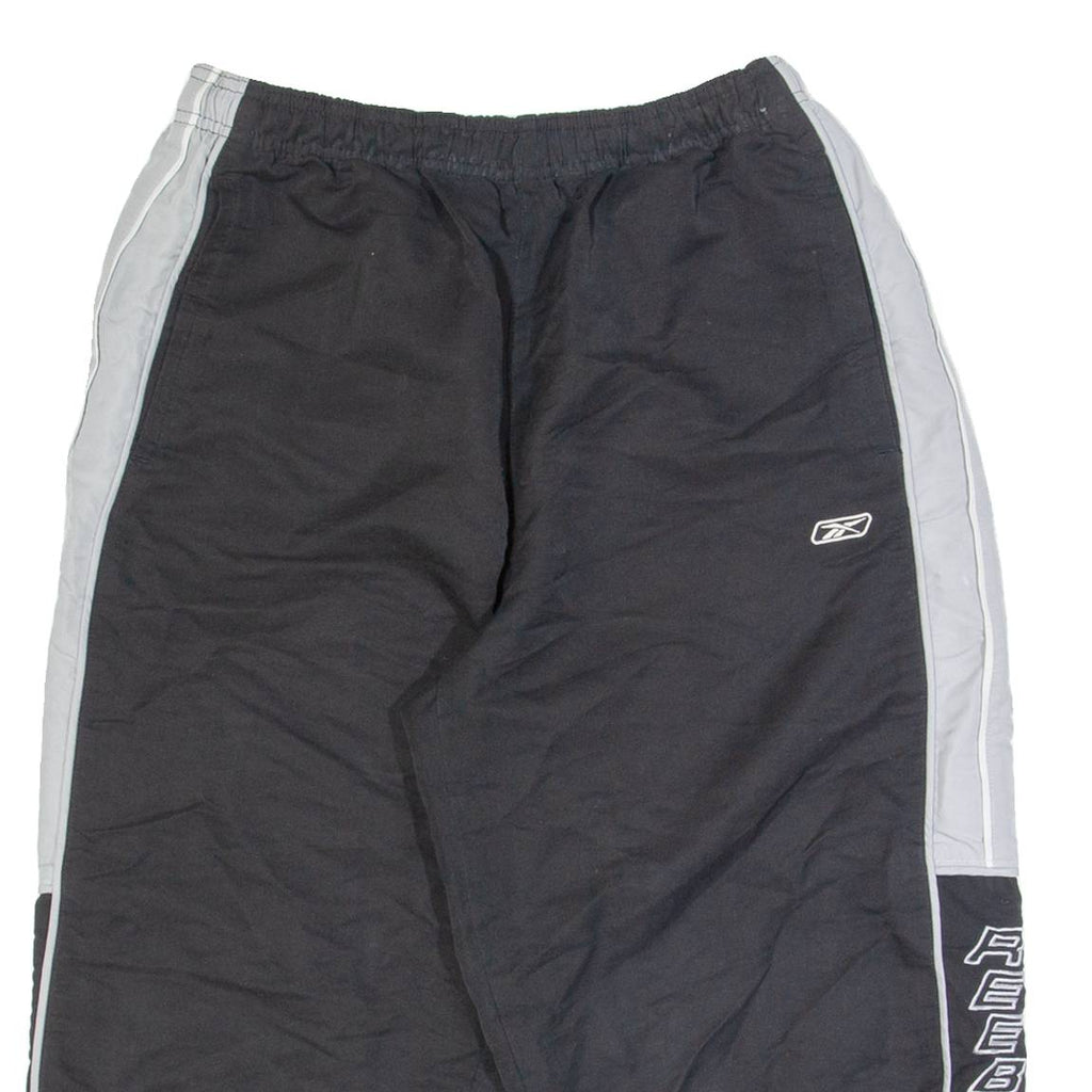 REEBOK Mens Sports Shorts Black Relaxed S W26