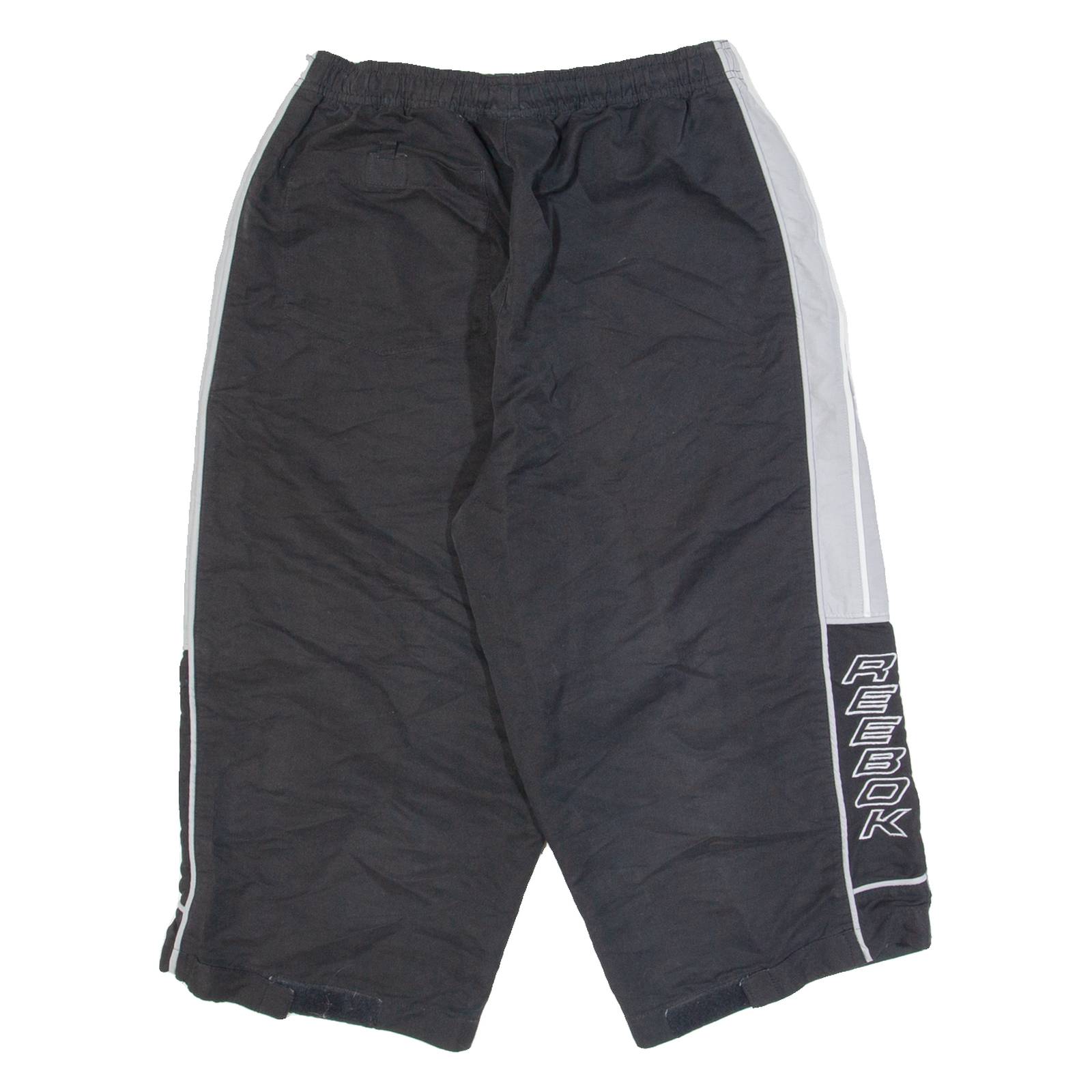 REEBOK Mens Sports Shorts Black Relaxed S W26
