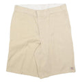 DICKIES Mens Shorts Beige Casual XL W38 Cotton Blend Durable Workwear