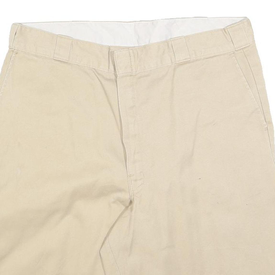 DICKIES Mens Shorts Beige Casual XL W38 Cotton Blend Durable Workwear