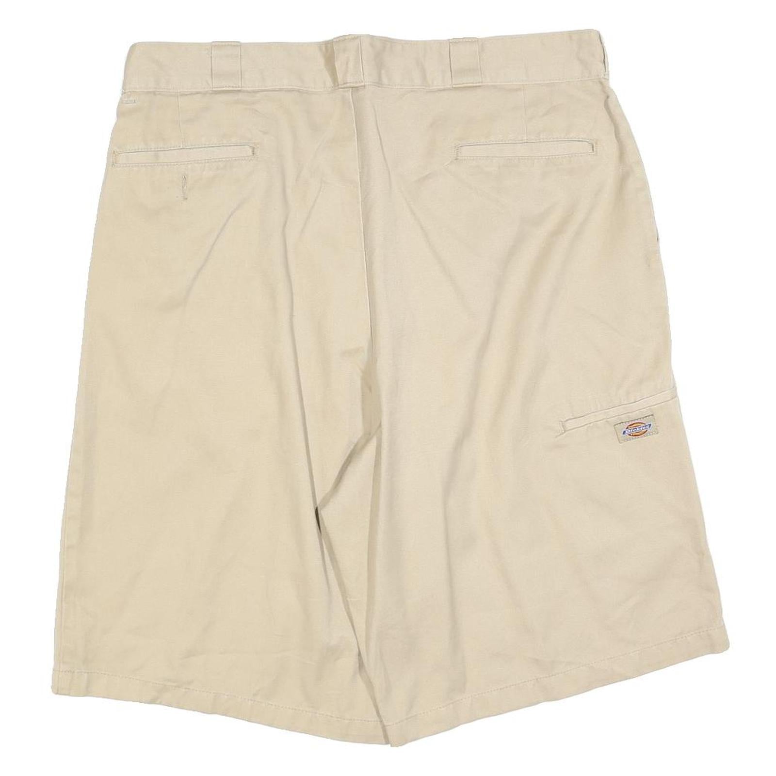 DICKIES Mens Shorts Beige Casual XL W38 Cotton Blend Durable Workwear