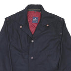MARINA YACHTING Mens Navy Blue Wool Blend Button Jacket M Tailored Classic