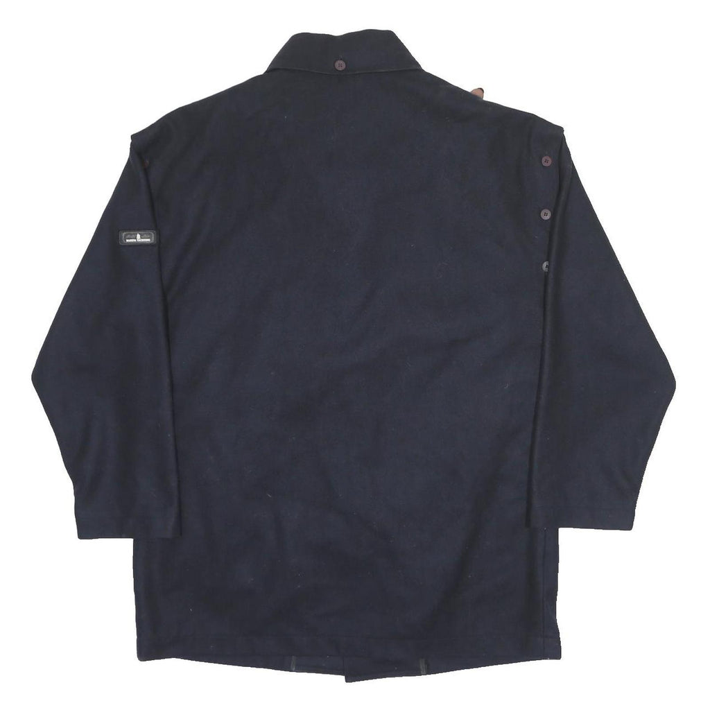 MARINA YACHTING Mens Navy Blue Wool Blend Button Jacket M Tailored Classic