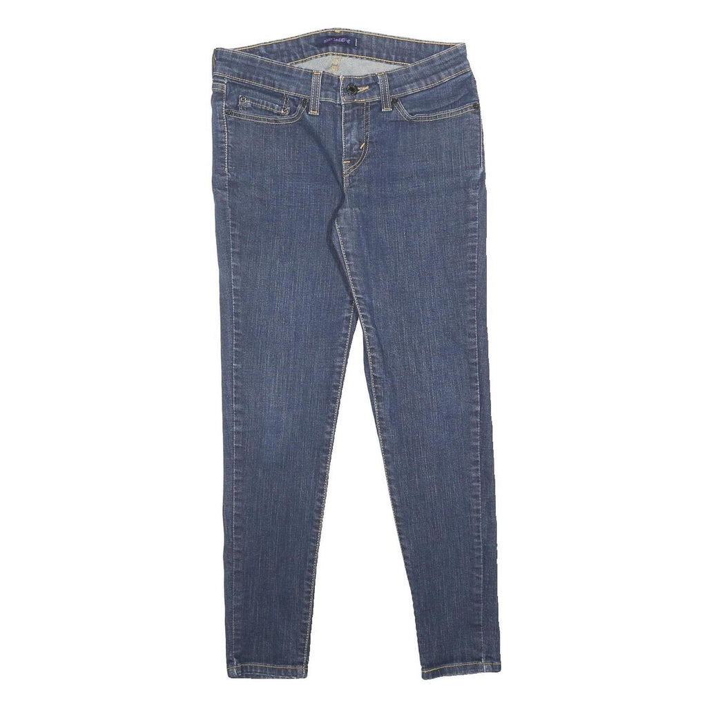 LEVI'S 535 Womens Jeans Blue Slim Skinny Denim Medium W28 L27 Zip