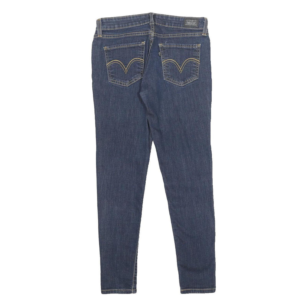 LEVI'S 535 Womens Jeans Blue Slim Skinny Denim Medium W28 L27 Zip