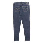LEVI'S 535 Womens Jeans Blue Slim Skinny Denim Medium W28 L27 Zip