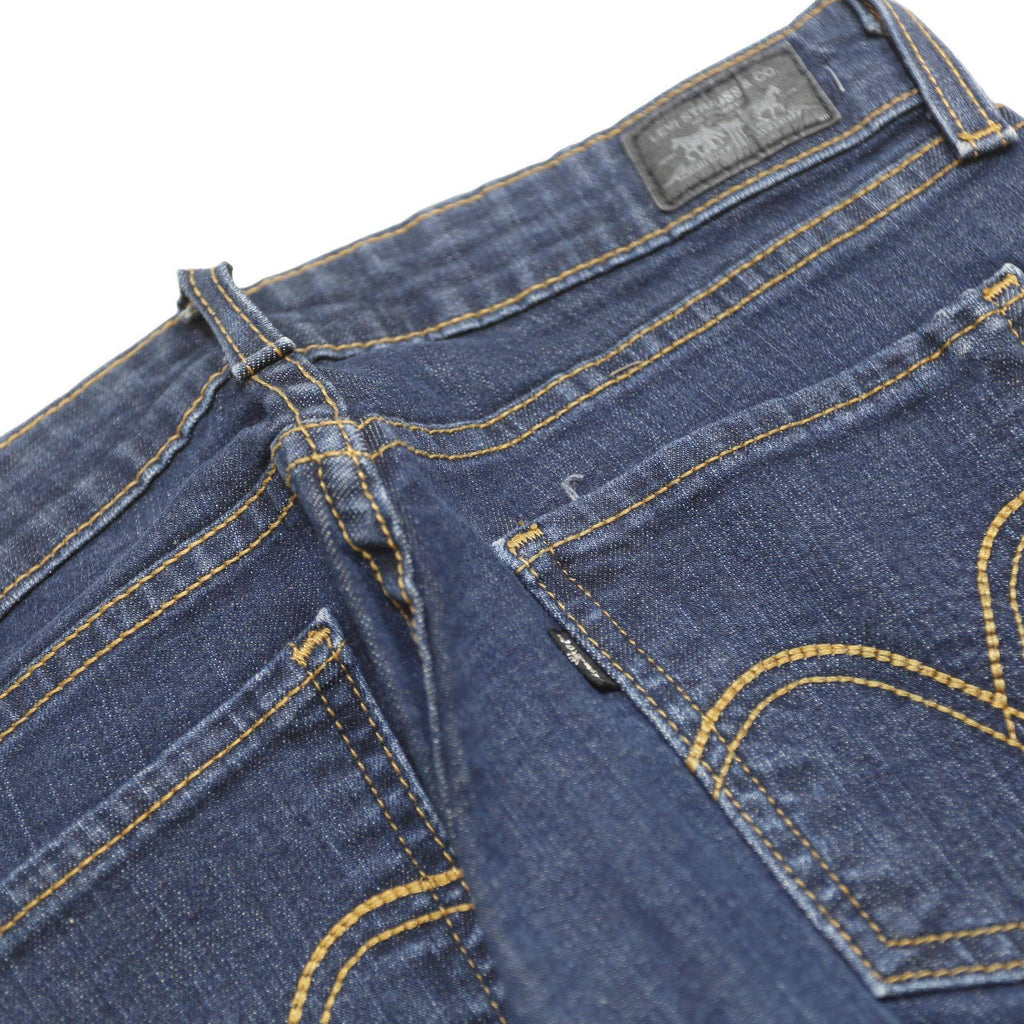 LEVI'S 535 Womens Jeans Blue Slim Skinny Denim Medium W28 L27 Zip