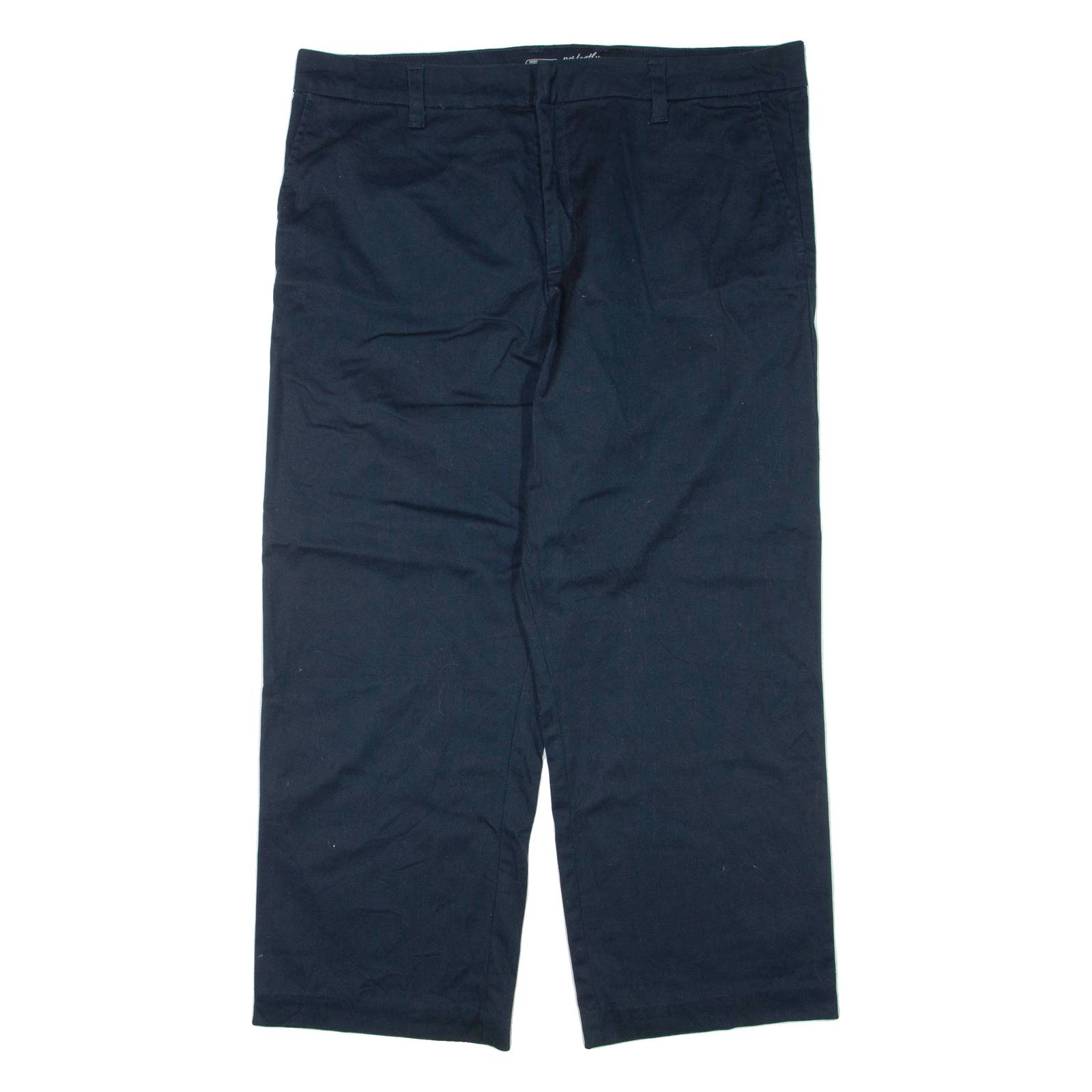 DICKIES Womens Trousers Blue Regular Straight W40 L27