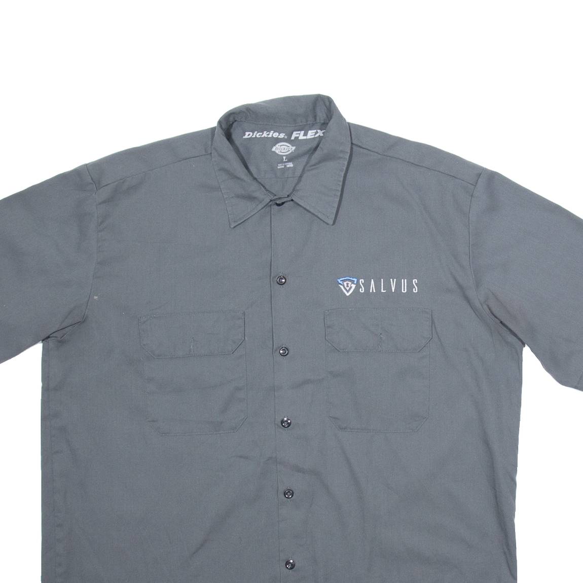 DICKIES Salvus Mens Worker Shirt Grey L